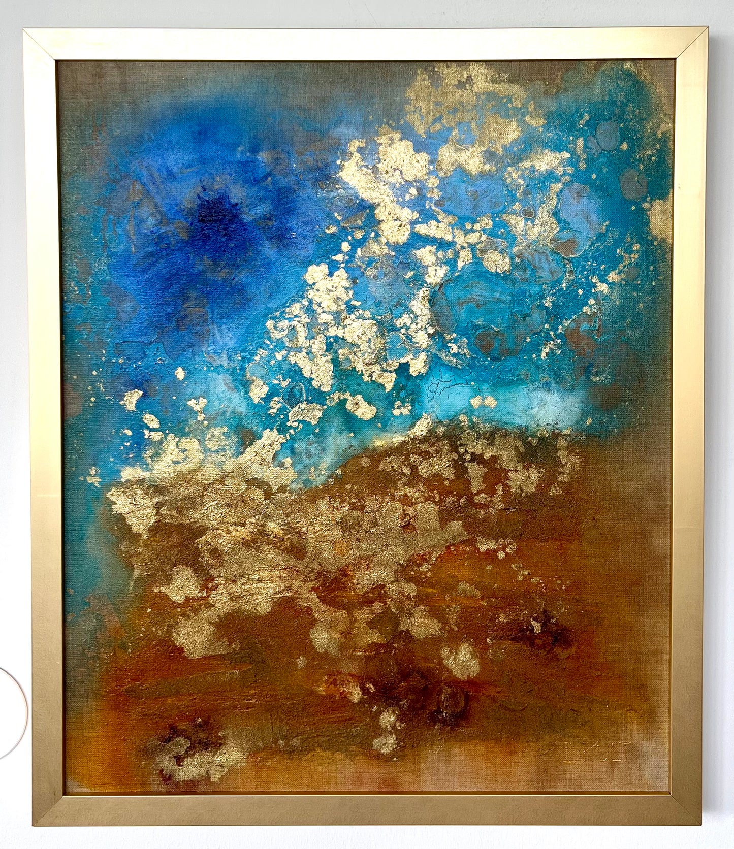 Amo il Mare im Goldrahmen DANJA KULTERER Kunst online kaufen
