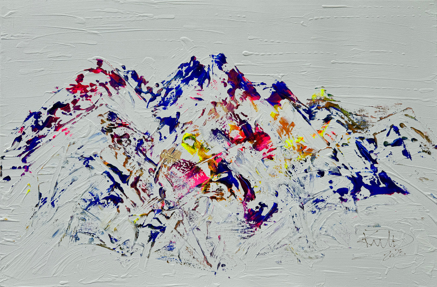 Arlberg Mountain Love Vibes 4 Unikat Painting Kunst online kaufen