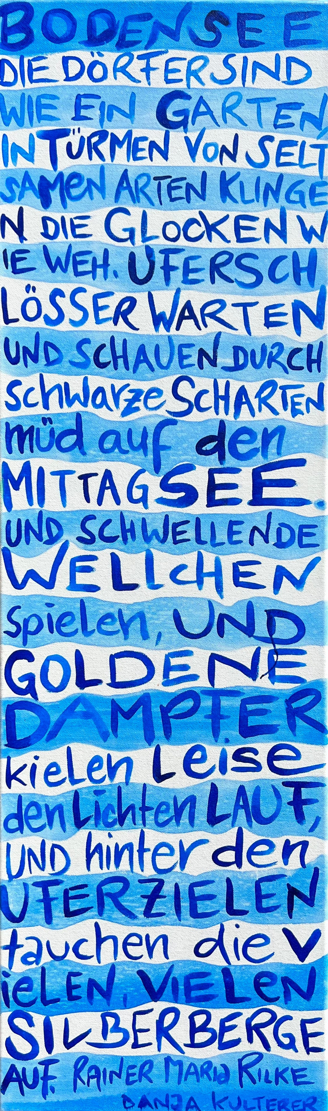 Bodensee Wortwellen DANJA KULTERER Kunst online kaufen