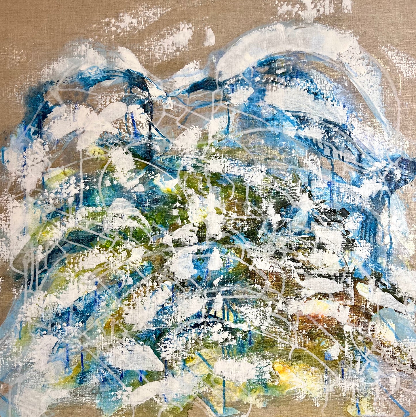 Bodensee Wellen Kunstwerk Original DANJA KULTERER BodenseeART Kunst kaufen online
