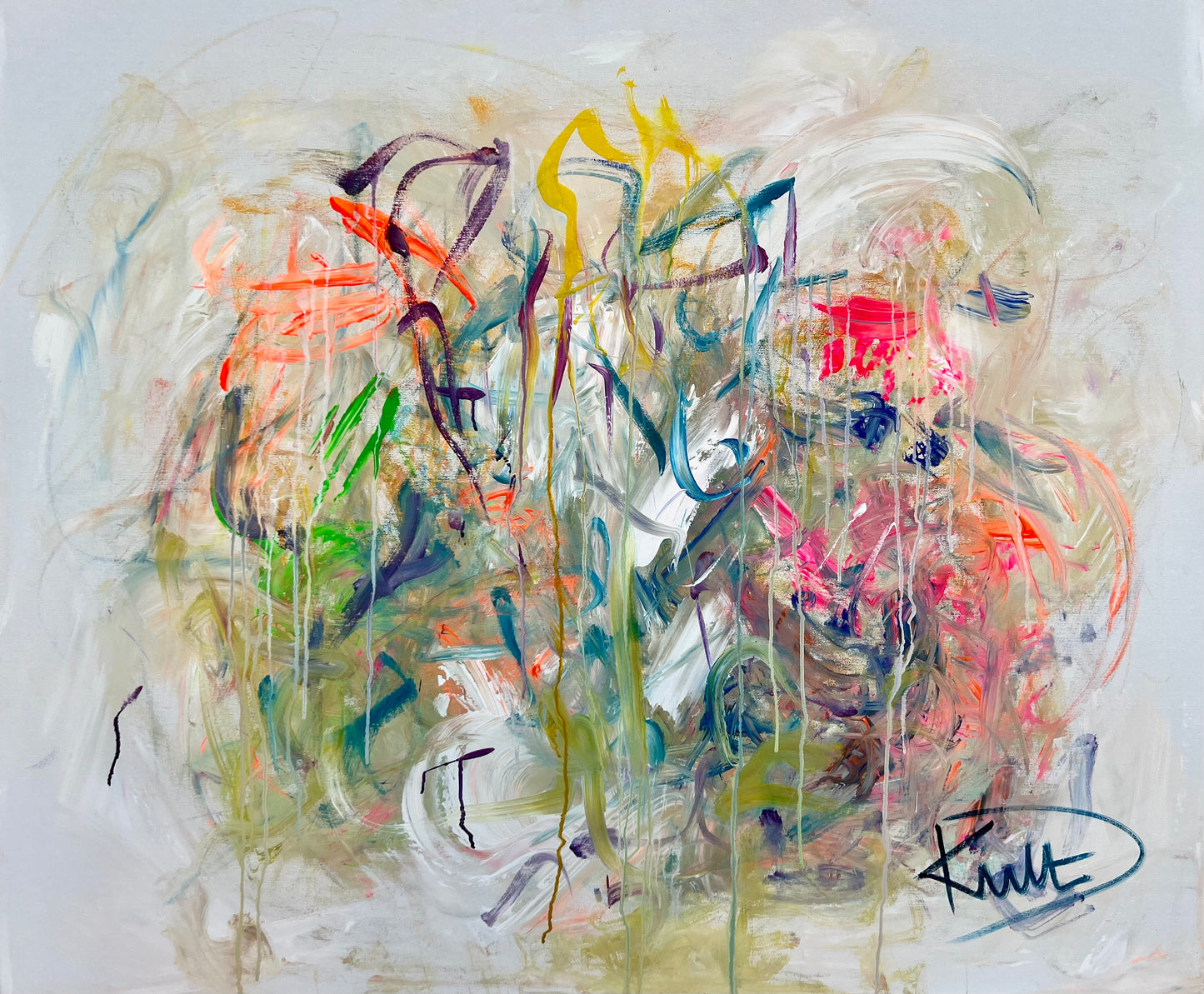 Vibrations DKult ART Jam Actionpainting Live Jazzclub STEP DANJA KULTERER Sebastian Weiss Guitar Kunst kaufen online