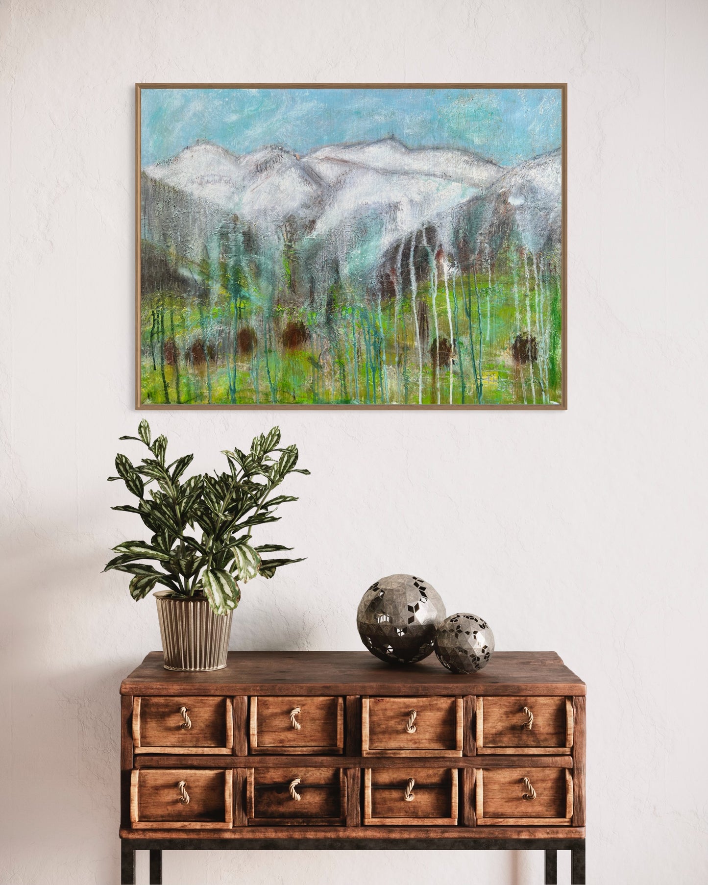 Mountain View Galzig Blick St. Anton am Arlberg Unikat DANJA KULTERER Kunst online kaufen