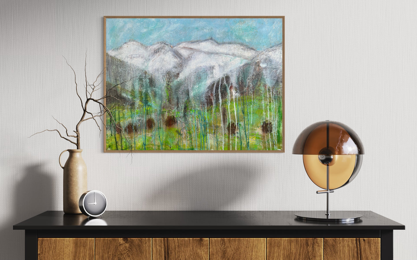 Mountain View Galzig Blick St. Anton am Arlberg Unikat DANJA KULTERER Kunst online kaufen