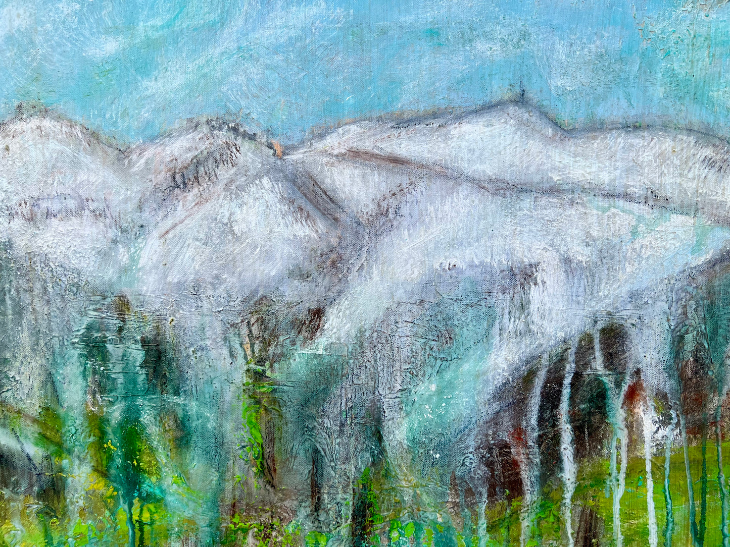 Mountain View Galzig Blick St. Anton am Arlberg Unikat DANJA KULTERER Kunst online kaufen