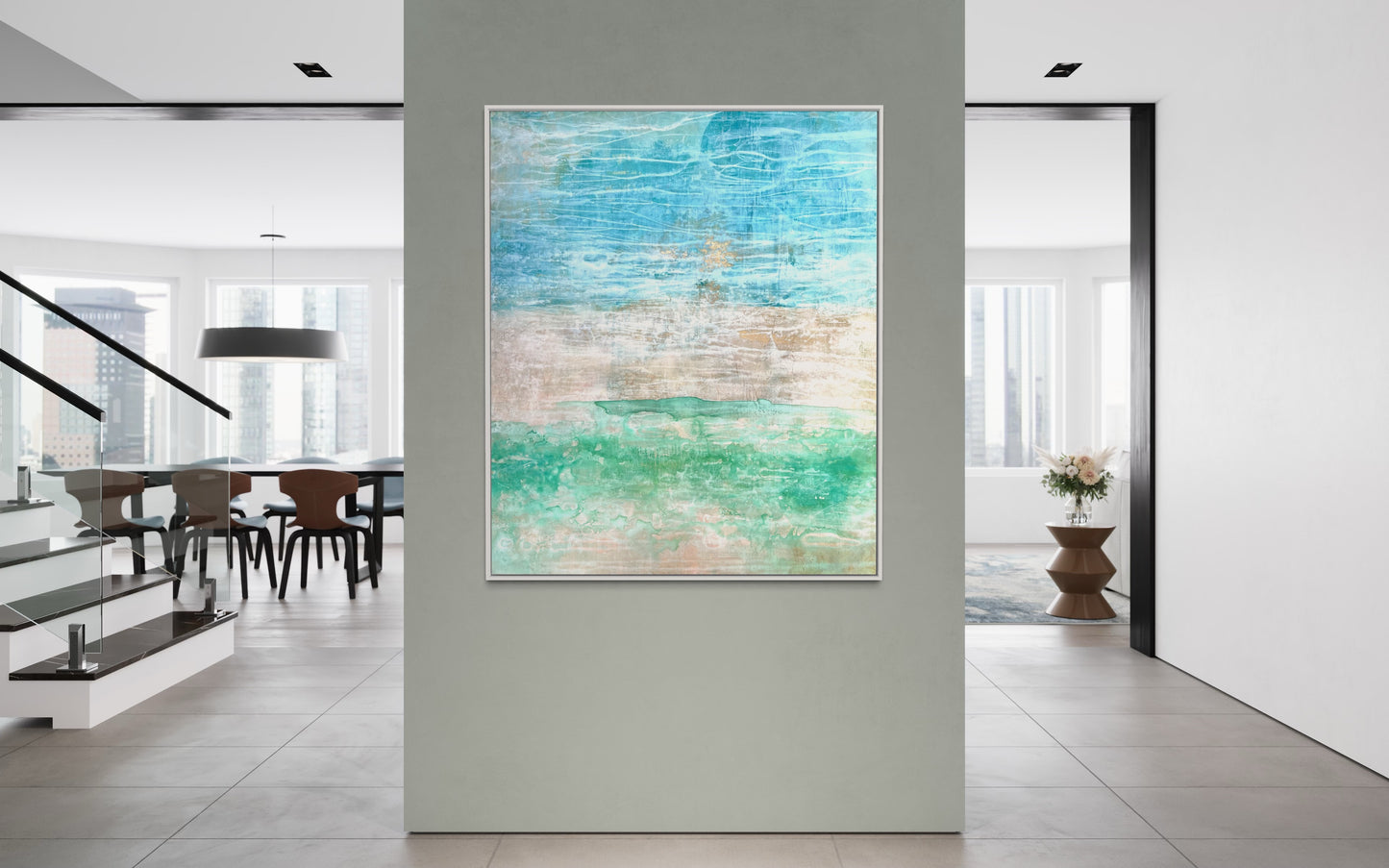 Golden Vision 100x120cm Kunstwerk Original DANJA KULTERER Kunst online kaufen