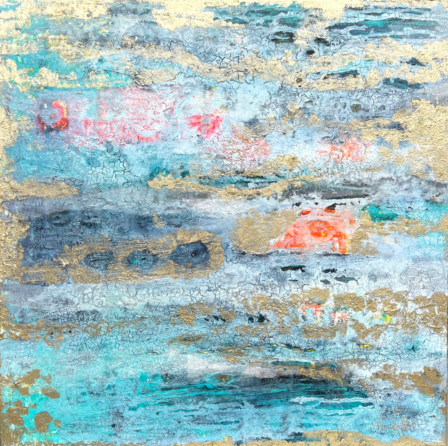 Urgrund Wörthersee Goldene Unterwasserwelt Danja Kulterer Original ART Kunst online kaufen