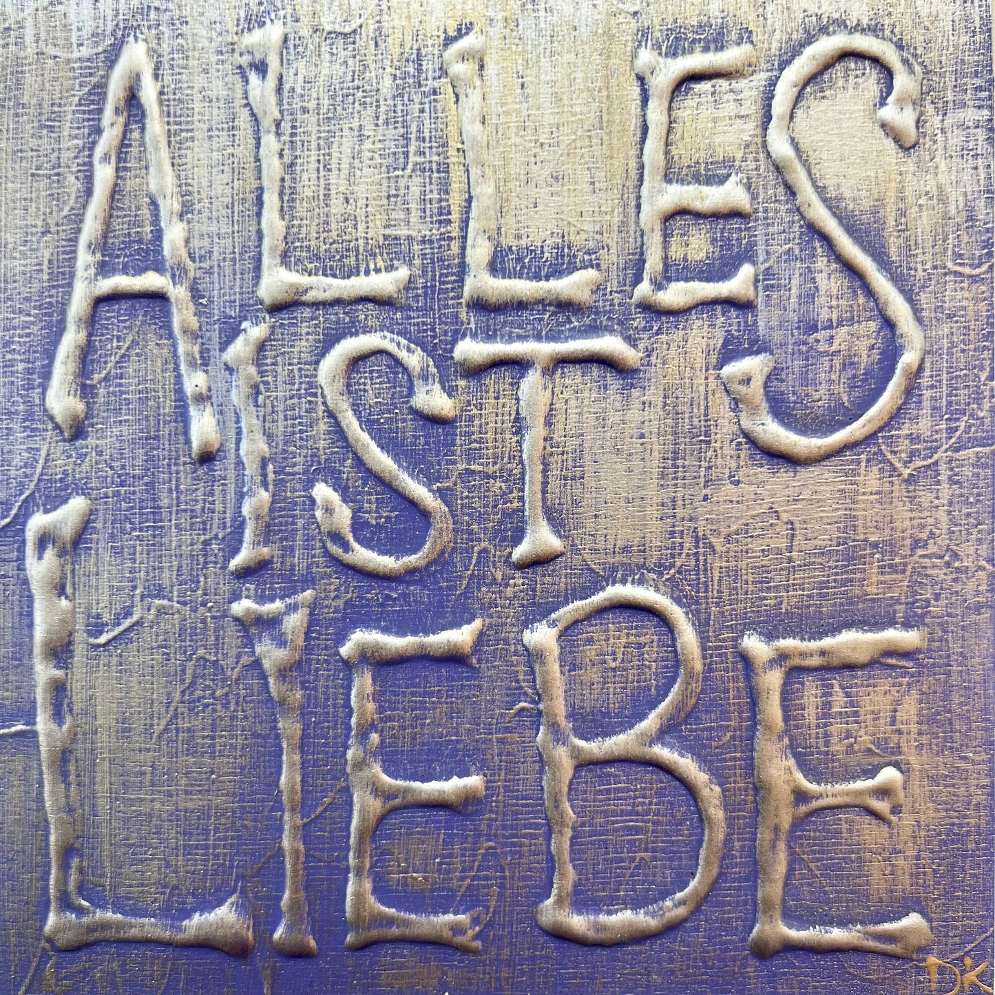KULT Kiste ALLES IST LIEBE Original handbemalt Holzkiste Danja Kulterer Unikat Schoko Trüffel Pralinen Geschenke Sammlerstück Kunst online kaufen