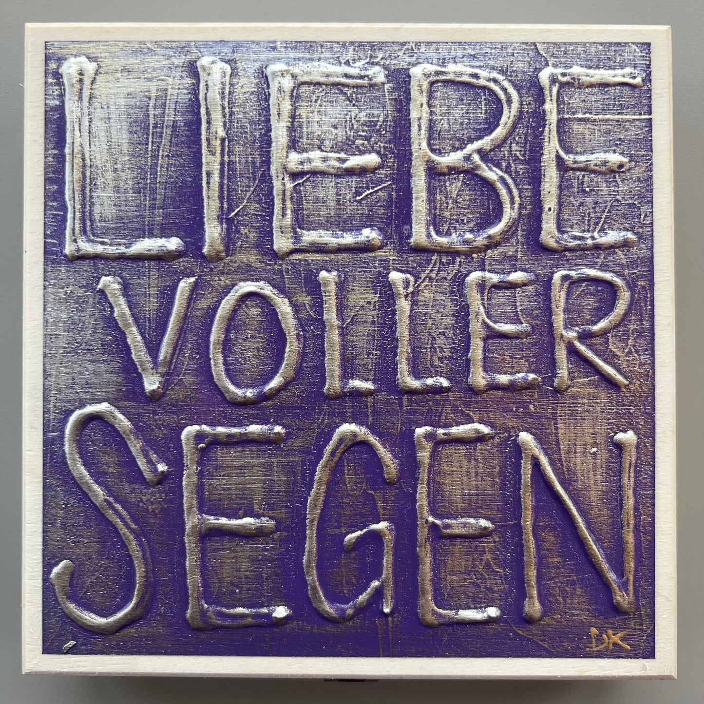 KULT Kiste LIEBEVOLLER SEGEN Original handbemalt Holzkiste Danja Kulterer Unikat Schoko Trüffel Pralinen Geschenke Sammlerstück Kunst online kaufen