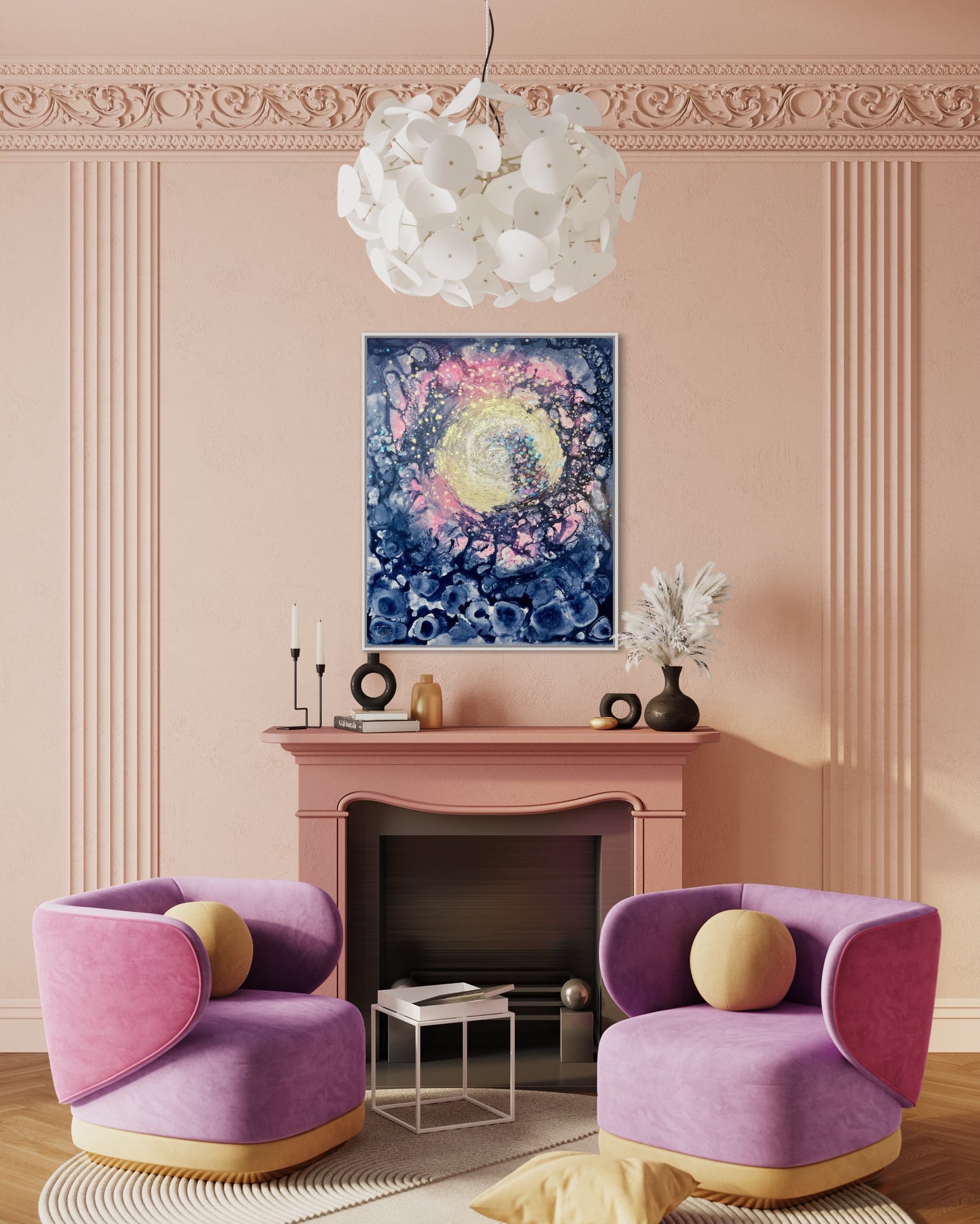 Leuchtstern Wunder Kunstwerk 80x100 Kunst im Hotel Danja Kulterer DKult ART Kunst online kaufen