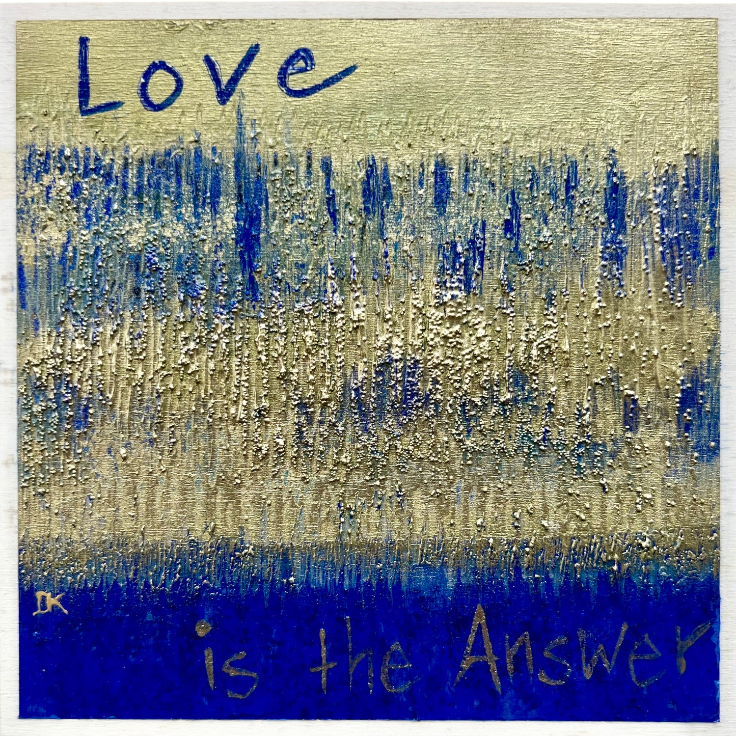 Kult Kiste Love is the Answer Original DKult ART Unikat Danja Kulterer Einzelstück Kunst kaufen online Geschenke Weihnachtsgeschenk  Sammlerstück