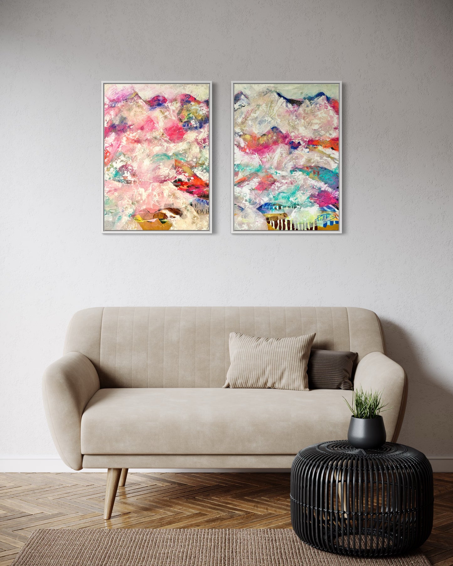 Mountains in Love Diptichon Danja Kulterer ART Kunst online kaufen