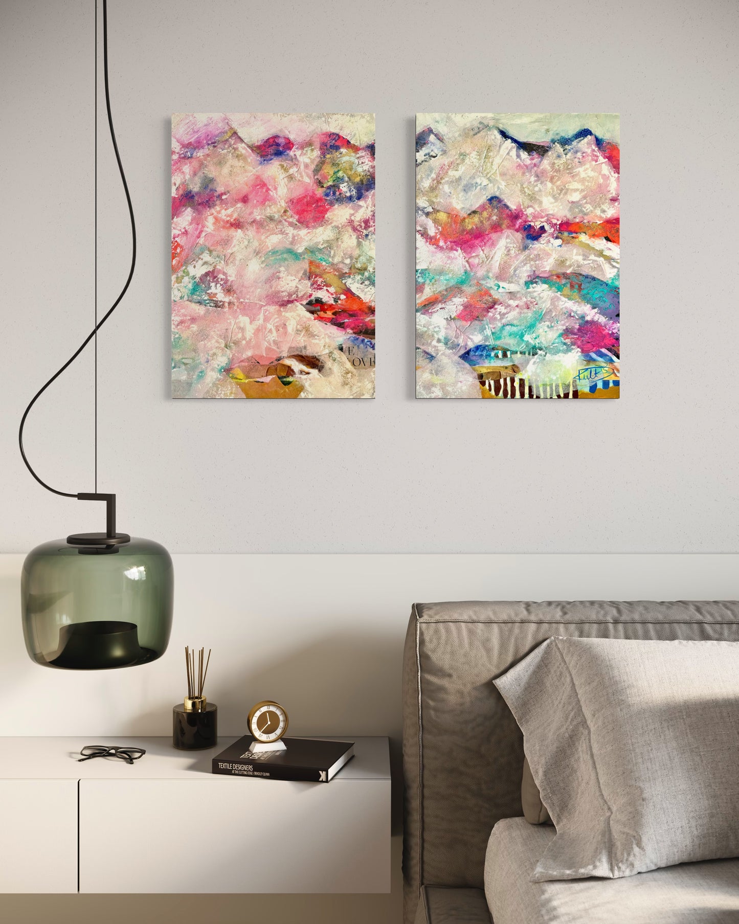 Mountains in Love Diptichon Danja Kulterer ART Kunst online kaufen