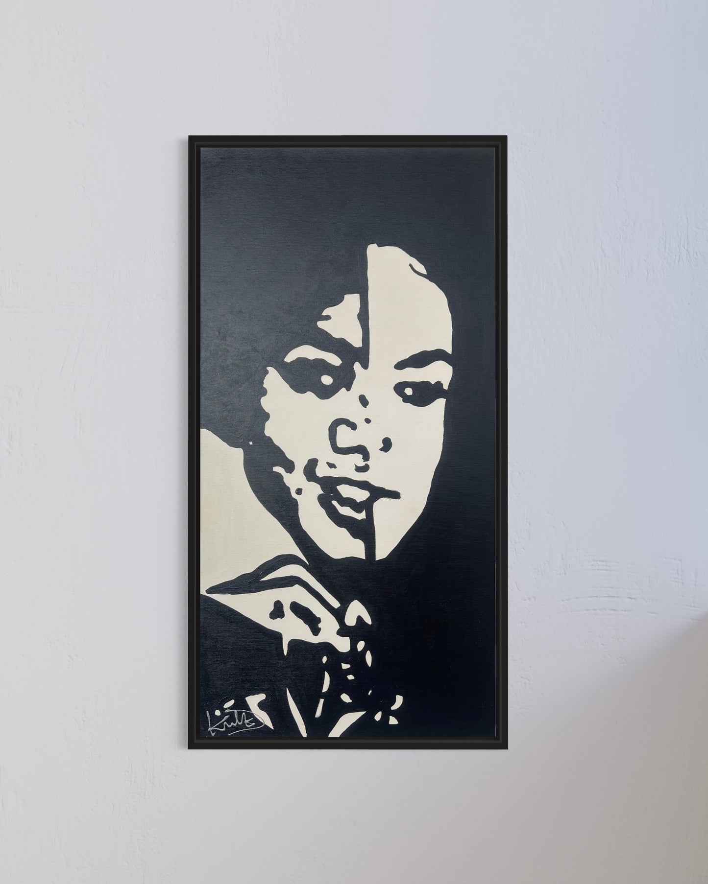 Black or White MICHAEL JACKSON DKult ART DANJA KULTERER Painting Original Unikat Kunst online kaufen