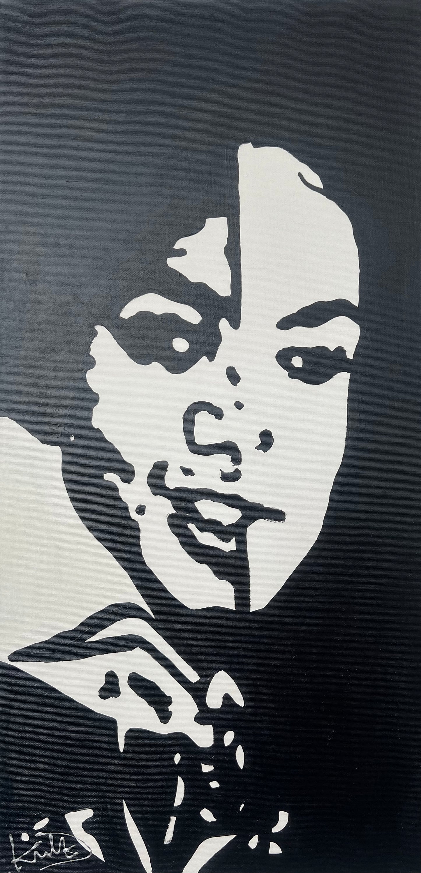 Black or White MICHAEL JACKSON DKult ART DANJA KULTERER Painting Original Unikat Kunst online kaufen