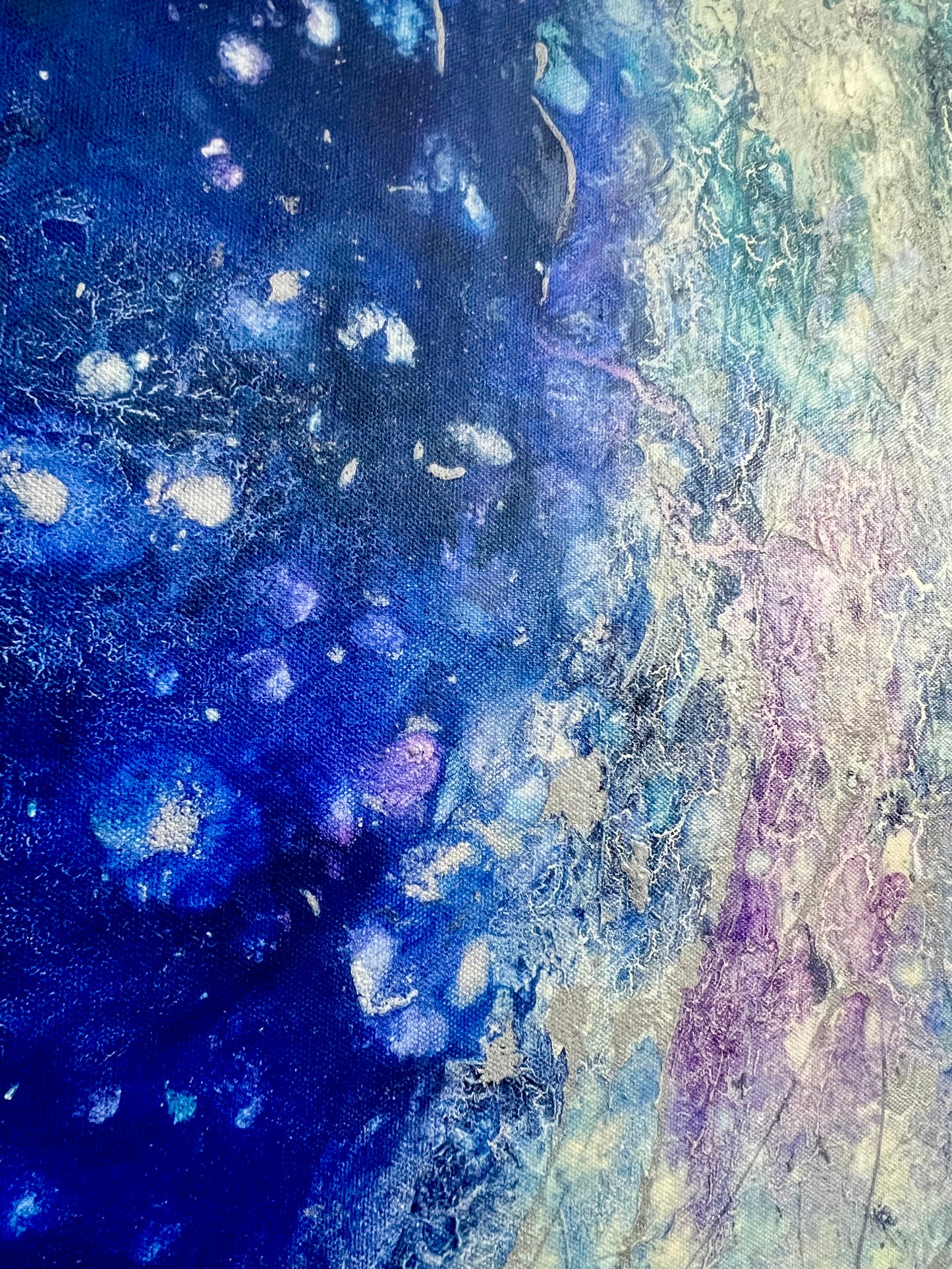Milchstraße ART Universe Danja Kulterer Kunstwerk Original Unikat Kunst online kaufen floureszierend