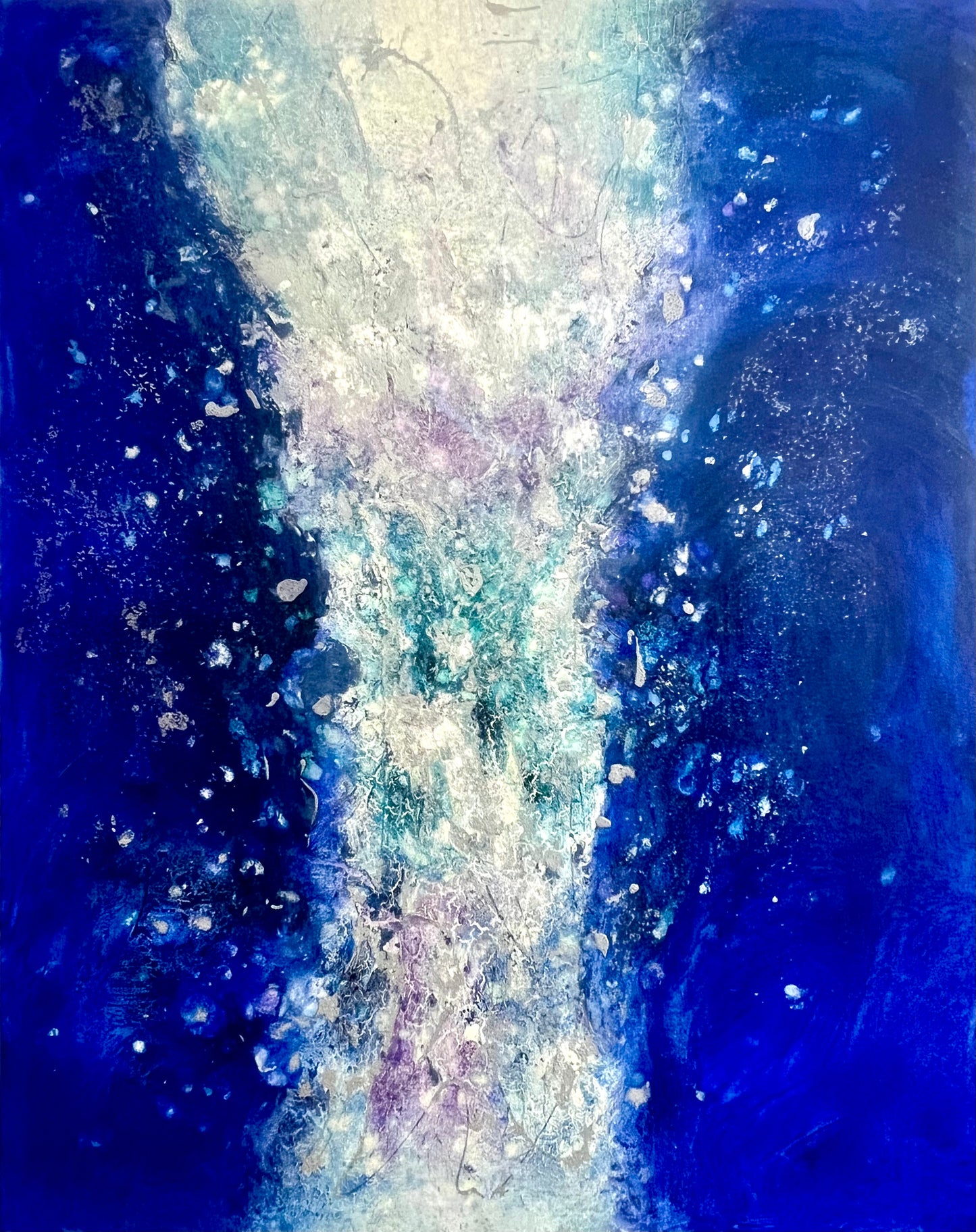 Milchstraße ART Universe Danja Kulterer Kunstwerk Original Unikat Kunst online kaufen floureszierend
