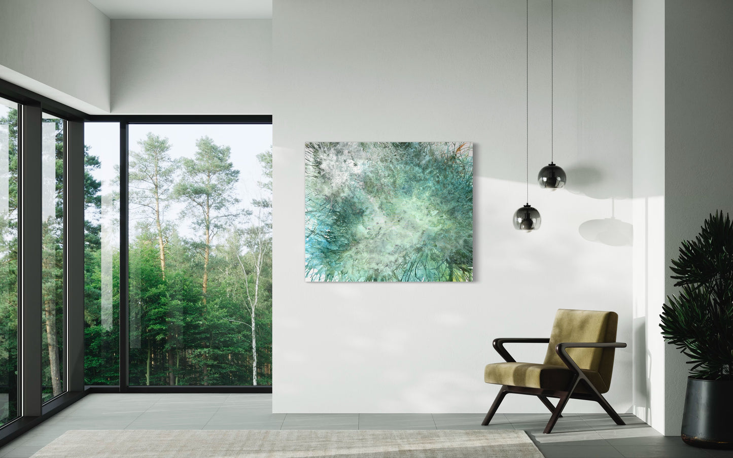 Neubeginn New Start abstrakte Kunst online verkaufen Wasser auftauchen Untertasser