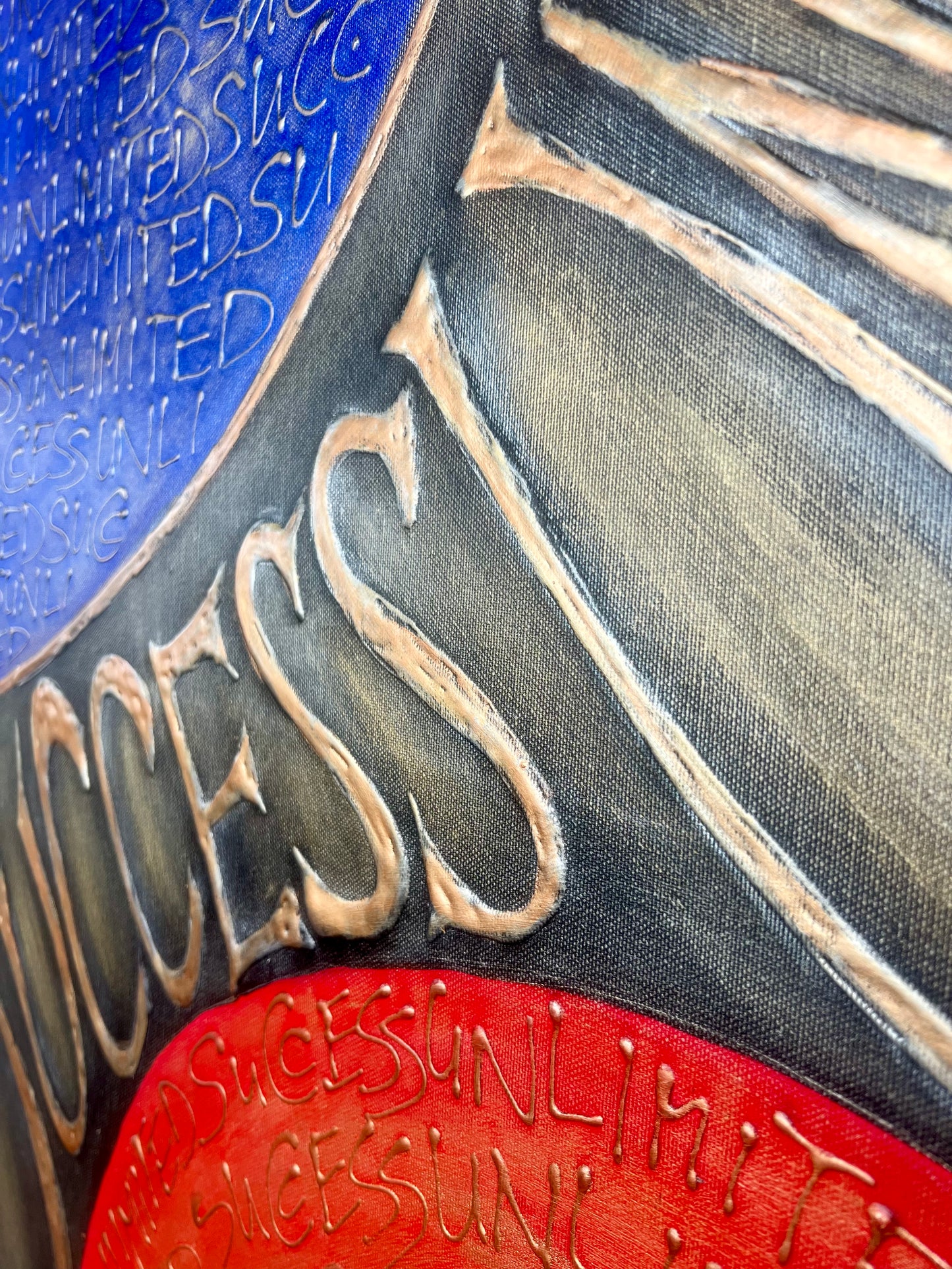 Success Unlimited Unbegrenzter Erfolg SchriftART Kunstwerk DANJA KULTERER Kunst online kaufen