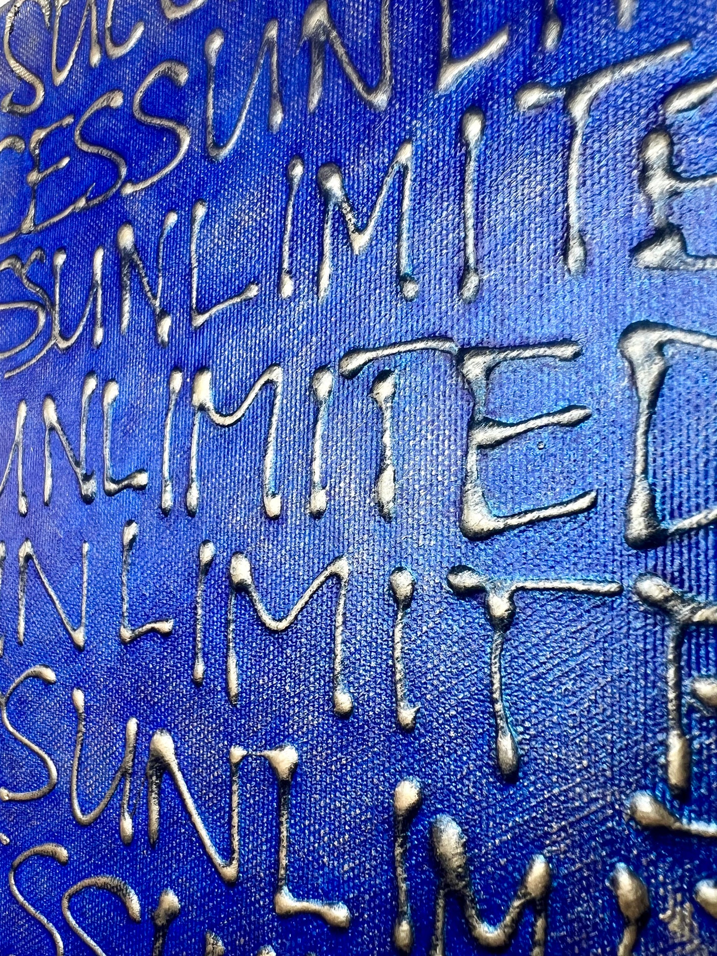 Success Unlimited Unbegrenzter Erfolg SchriftART Kunstwerk DANJA KULTERER Kunst online kaufen