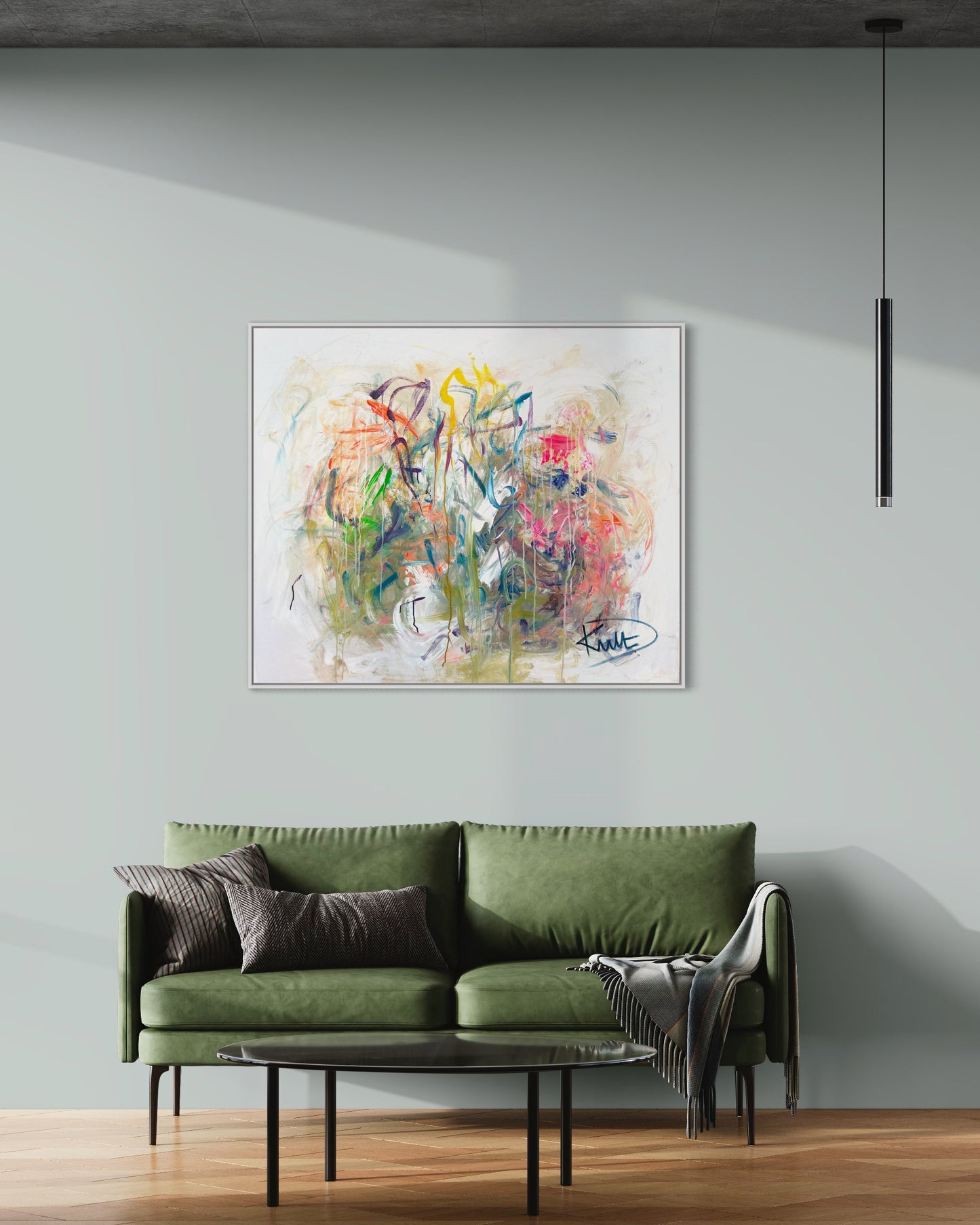 Vibrations DKult ART Jam Actionpainting Live Jazzclub STEP DANJA KULTERER Sebastian Weiss Guitar Kunst kaufen online