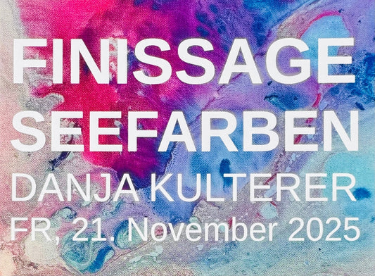 Finissage Seefarben Wörthersee Danja Kulterer Bistro Seensucht Adventfest Kunst kaufen Artist Dinner