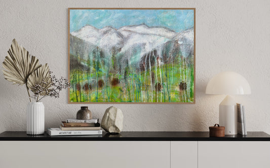 Mountain View Galzig Blick St. Anton am Arlberg Unikat DANJA KULTERER Kunst online kaufen