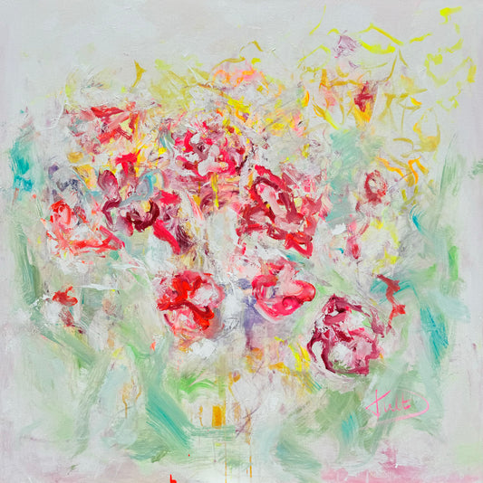 Rosenliebe Kunst online kaufen live Action painting 